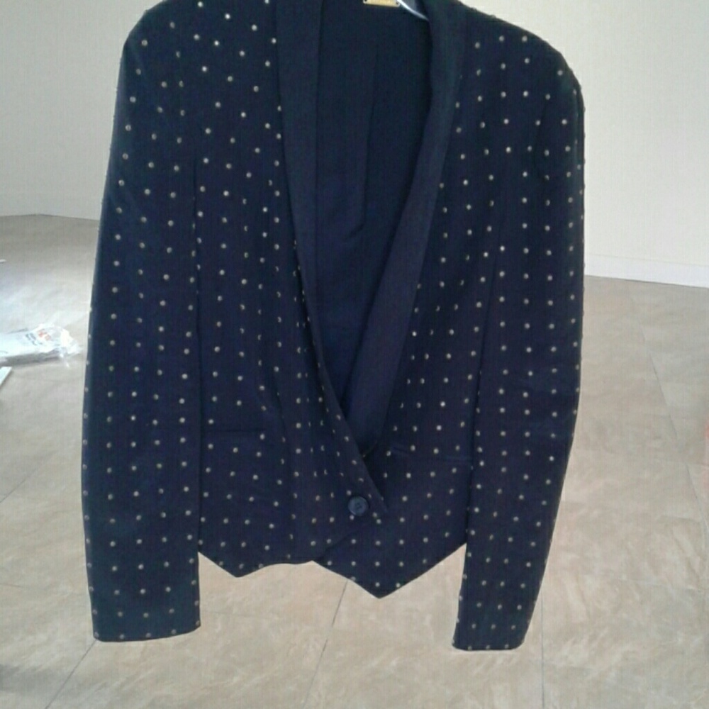Rebecca Minkoff black jacket with metal studding